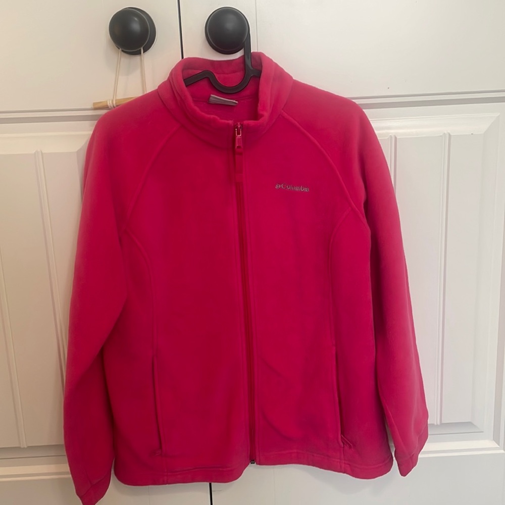 Bright Pink Columbia Fleece Jacket